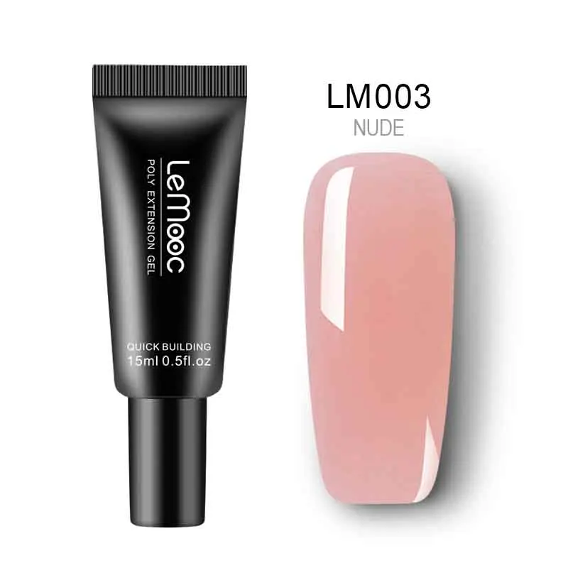LEMOOC, 20 мл, поливинилхлоридный УФ-гель, раствор для вымачивания ногтей, жидкий акриловый строительный УФ-гель для наращивания, маникюрный Гель-лак P35 - Цвет: extension gel 3