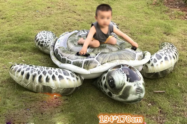 Надувная черепаха детский пляж в форме животного открытый плавательный круг бассейн игрушка летняя езда на плавучей лодке коврик игрушки