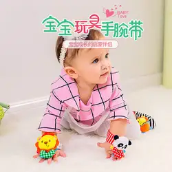 Happy monkey детский ремешок на запястье плюшевая игрушка погремушка часы с тканевым ремешком с мультяшным колокольчик на запястье Настройка
