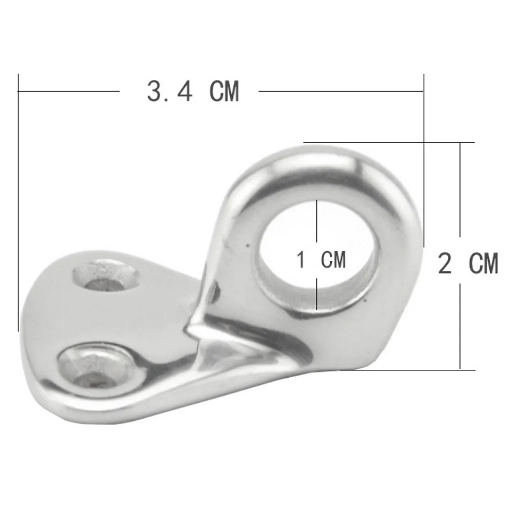 Robe/Coat/Hat Wall Mounted J Hook Boat Hanger Ring 316 Stainless Steel pack of 5