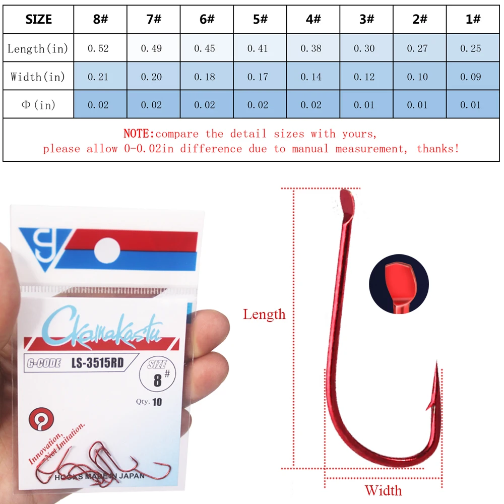 10pcs/lot sode fishing hooks black and red color High Carbon Steel Fishing Hook Sode Non-Barb