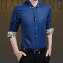 Мужские весенние Рубашки мужские новые модные повседневные тонкие деловые свадебные рубашки с длинным рукавом хлопковые однотонные рубашки Размер 5XL