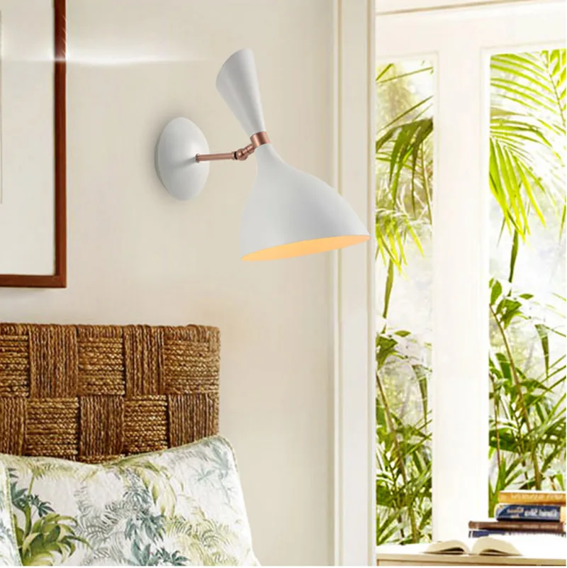 

T LOFT Ameican Style Wall Lamp Iron Retro Creative Mechanical arm Lighting For Bedroom Living Room Home Restaurant E14 bulb