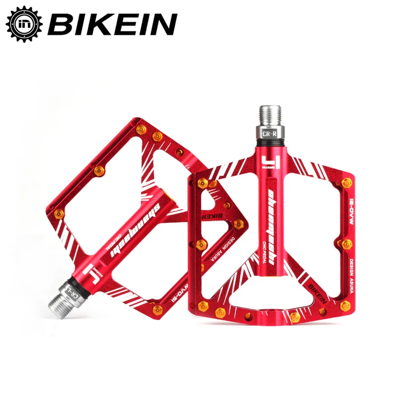 

BIKEIN 9/16 Ultralight MTB Pedal Cycling BMX Pedals Bike Pedal Bicycle Flat Pedals For Bicycle Mountain Bike Accessories 310g