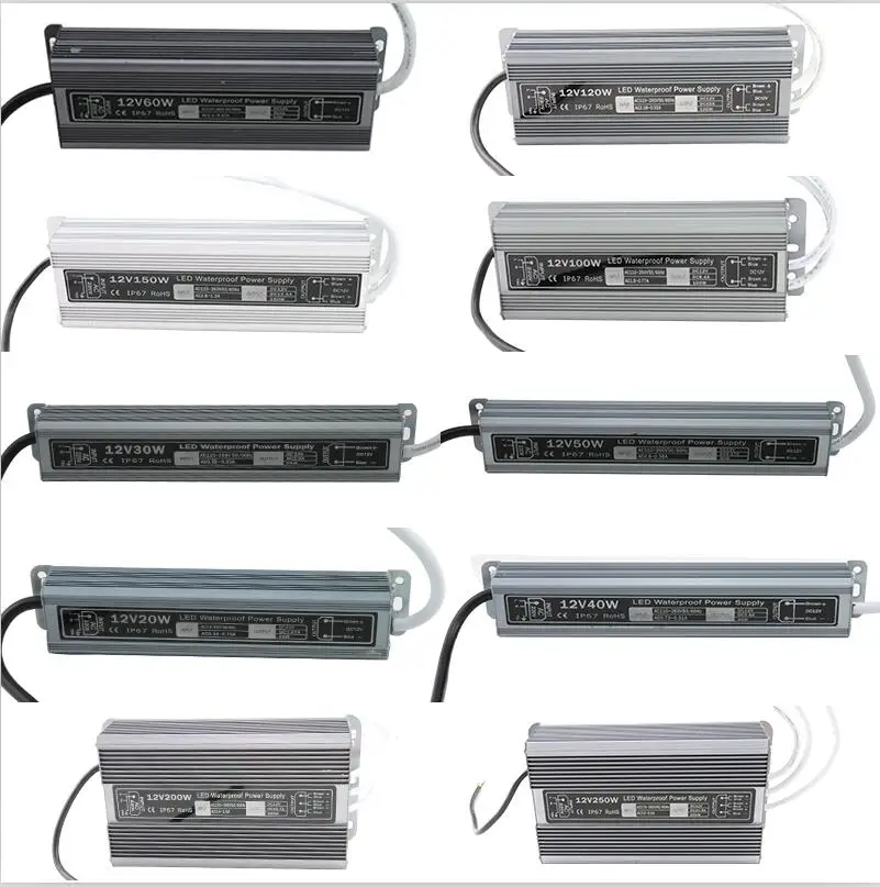 3 years warranty 20-250W 100-265V DC12V aluminum profile waterproof LED lamp strip special driving switch power supply 3d printer aluminum plate t3x88x127 special slide aluminium profile v slot gantry plate 20 80mm