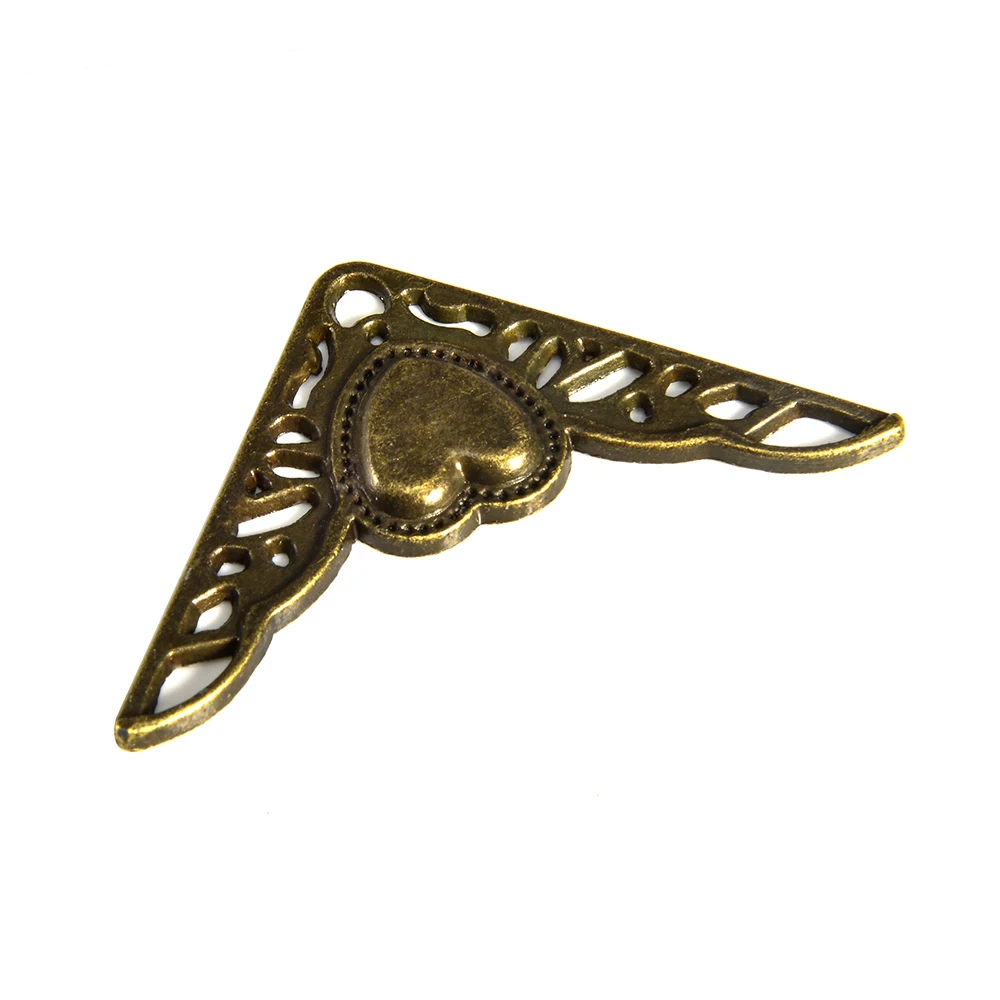

12pcs Antique Box Corner Protector Vintage Jewelry Wooden Box Decorative Protectors Cover For Furniture Hardware Accessories