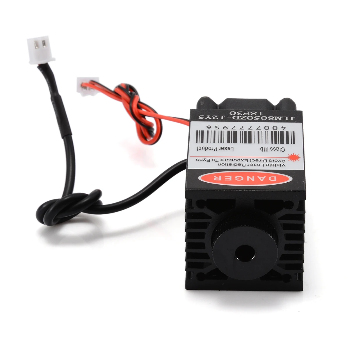 New Black Focusable 12V 500mW 808nm Infrared Laser Diode Dot Module&Adjustable TTL Fan Cooling for Industrial Testament Lab etc