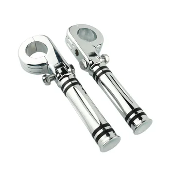 

Black Chrome Foot Pegs Mount Footrest Foot rest Footpeg For Harley 1.25" 1.5 32mm 38mm Engine Guard Crash Highway Bar