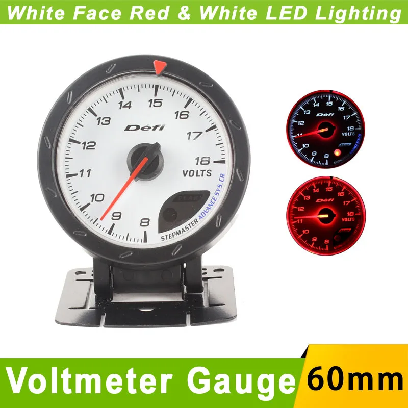 Universal Car Voltmeter Gauge Meter 60mm Defi Cr Advance Voltmeter Defi
