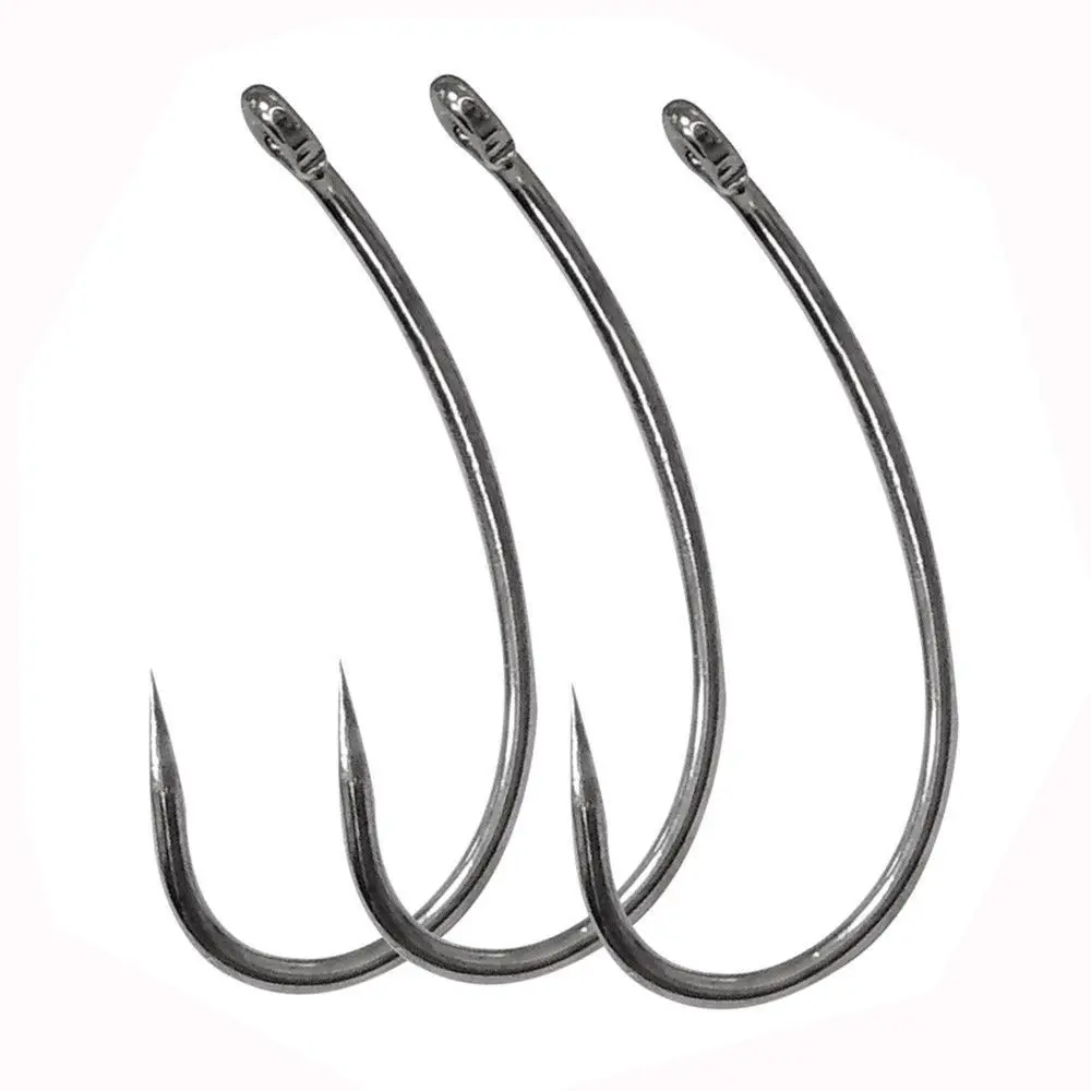 Hyaena 100pcs/lot 8245 High carbon steel non barb Carp Fishing Hook