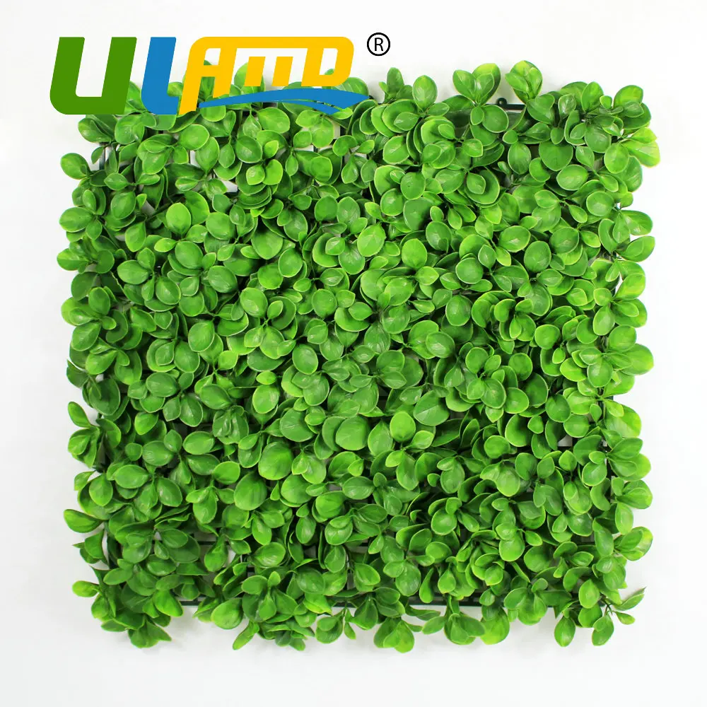 ULAND Artificial Boxwood Hedges 25x25cm/pc Synthetic Leaves Fencing