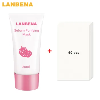

LANBENA Strawberry Remove blackhead & acne Shrinking Pore Blackhead Mask Pore Strips Deep cleaning Face Care Blackhead Remover