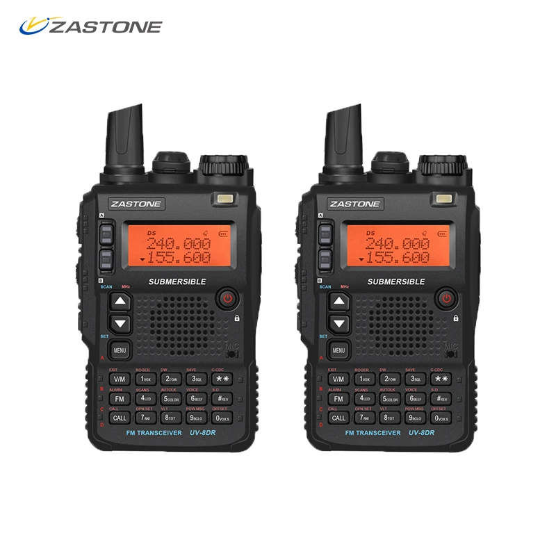 2 шт) Zastone UV-8DR 5 Вт Мини Радио VHF/UHF 136-174 МГц 400-520 МГц рация CB Ham Радио 128 канал двухстороннее радио telsiz