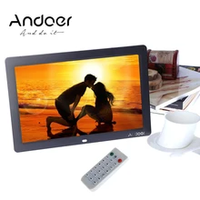 12 ''HD TFT-LCD 1280*800 Full-view цифровая фоторамка Будильник MP3 MP4 плеер с пультом дистанционного рабочего стола