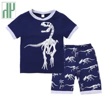 Boys Clothes Set Toddler Kids Dinosaur Print Outfits Short Sleeve Cotton T-shirt + Shorts 2 Pieces Summer Children Clothing Boys Clothes Set Toddler Kids Dinosaur Print Outfits Short Sleeve Cotton T-shirt + Shorts 2 Pieces Summer Children Clothing