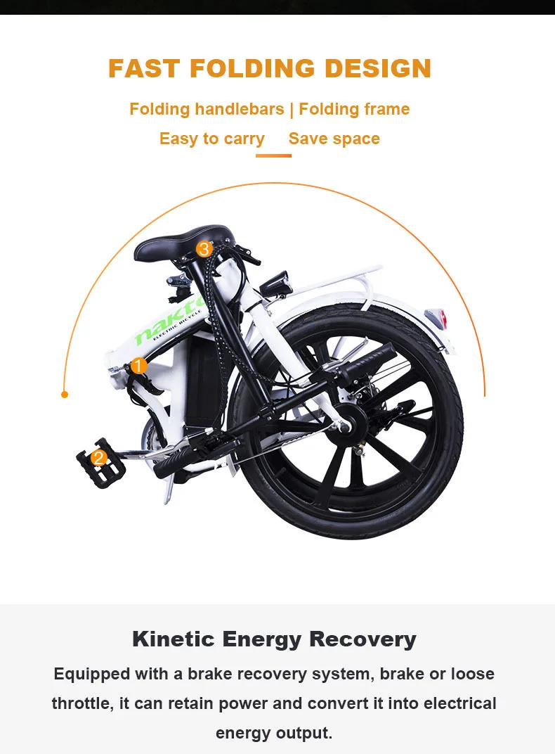 Perfect Folding Bicycle 36v12. 5ah Battery Lithium Electric Electronic Throttle Bike250w City High Speed Mini Folding Electric Bicycle 7