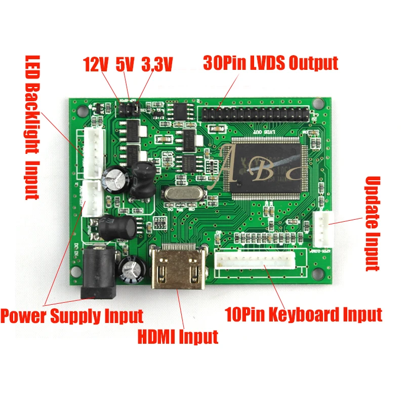 Плата контроллера HDMI + 40 контактный кабель Lvds комплекты пультов для Raspberry PI 3 LP156WH4