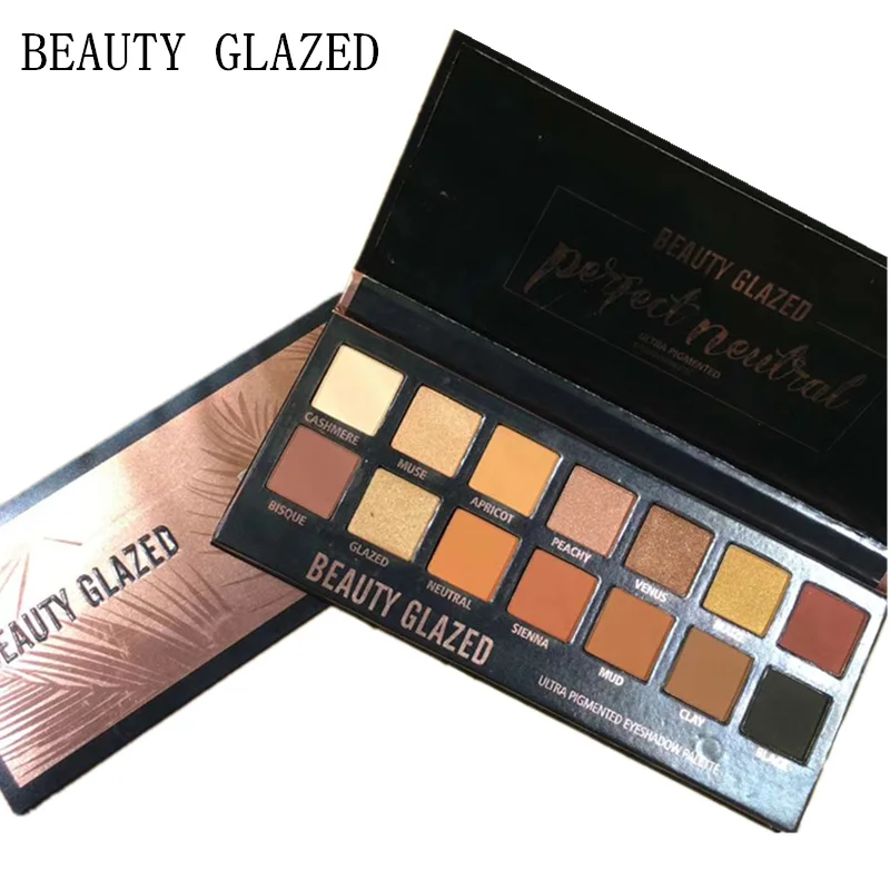 

BEAUTY GLAZED 14 Colors Matte Eyeshadow Palette Cosmetics Soft Glam Glitter Shimmer Eye Shadow Makeup Smoky Eyeshadow Palette