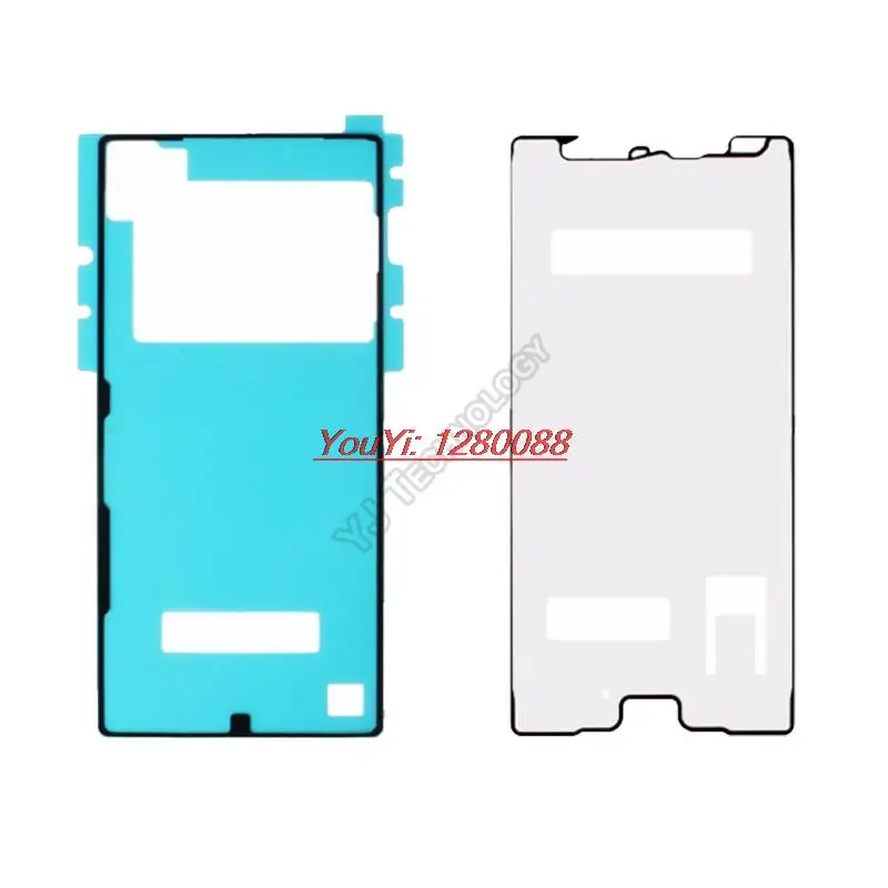 

2pcs/set 3M Adhesive Tape Waterproof Sticker For Sony Xperia Z5 Premium Dual Front LCD Supporting Frame and Back Battery Cover
