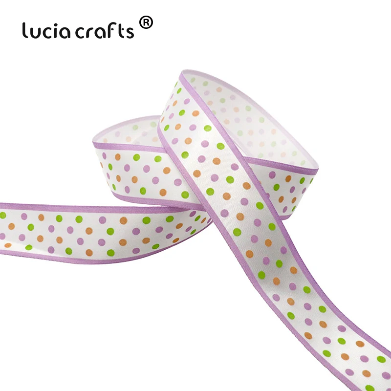 Lucia crafts 36 ярдов 6-40 мм смешанные стили напечатанные корсажные ленты лук Ремесло DIY Швейные материалы ручной работы аксессуары Q0217