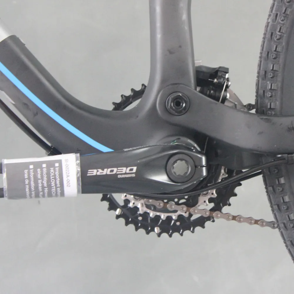 Clearance ICAN 27.5er Carbon Double Suspension Bicycle 650b Mountain Bike with shima deore groupset size 16/18/20inch available 6