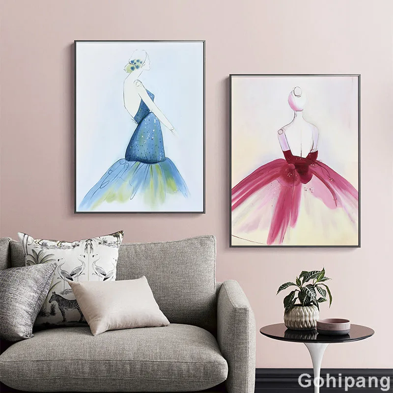 Colorful-Abstract-Lady-Home-Decor-Poster-Nordic-Canvas-Painting-Wall-Art-Print-Watercolor-Figure-Decor-Picture (3)