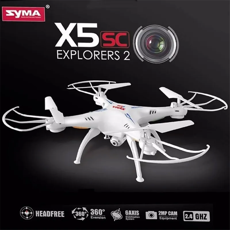 

Original Syma X5 X5C X5C-1 Explorers 6 Axis 4CH New Version RC Quadcopter Mode 2 Without Camera Transmitter BNF