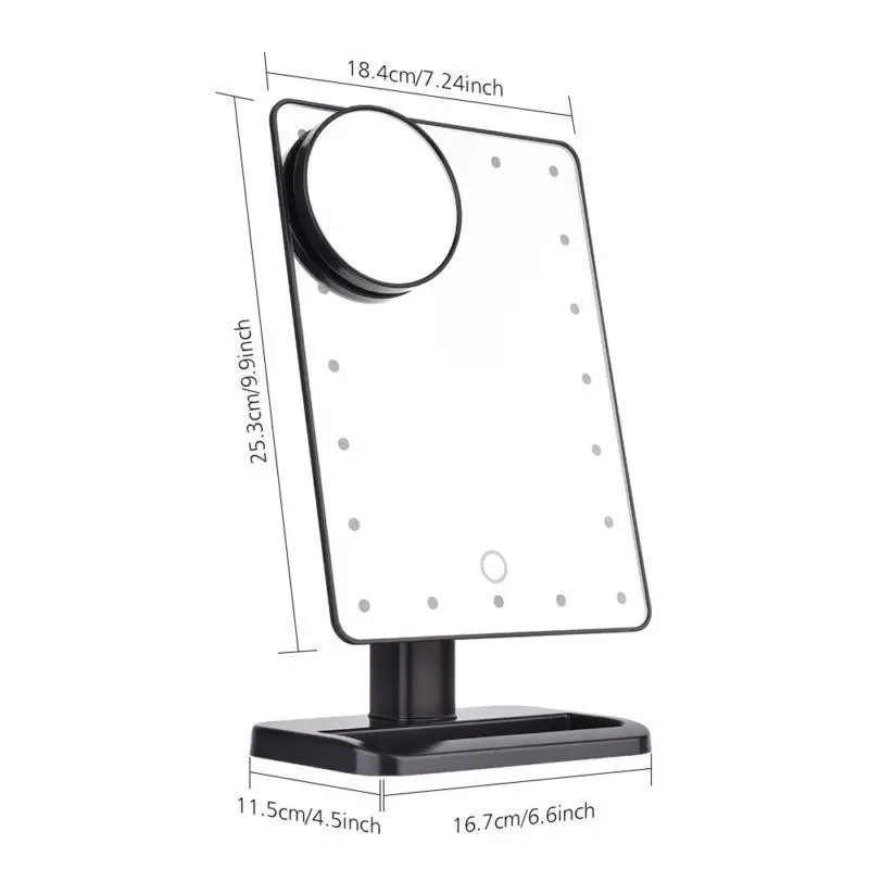 

20 LED Makeup Mirror Light Bluetooth 10X Magnifying USB Charging Lights @ME88