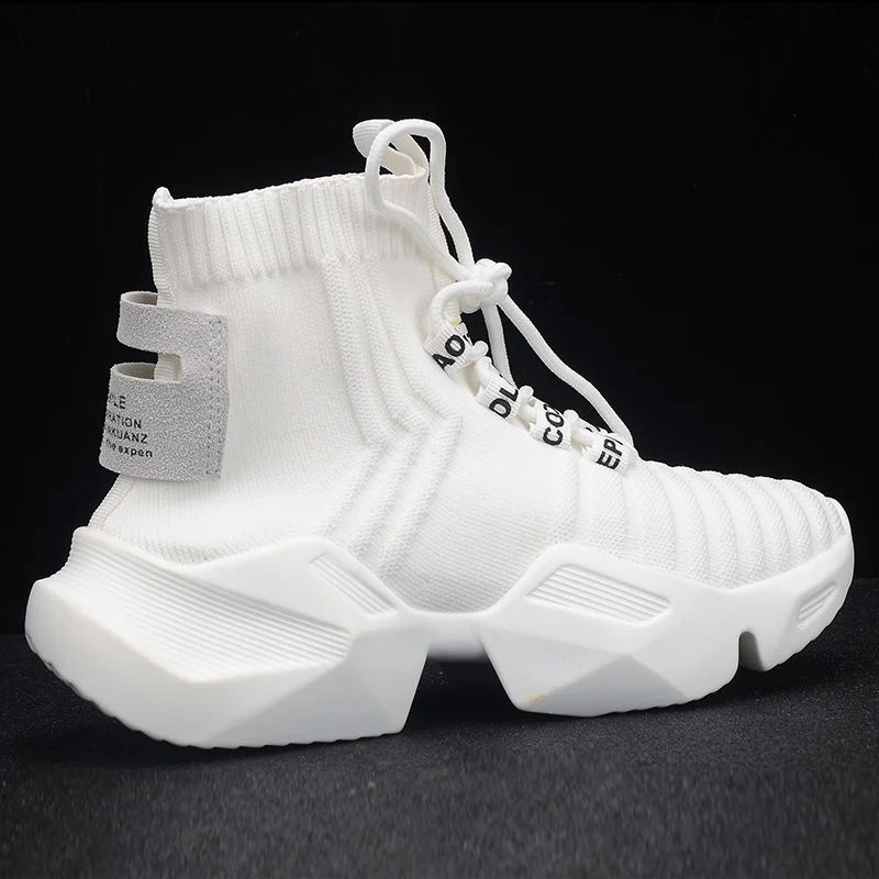 Women's Stylish High-Top Platform Sneakers Product Display Side 1