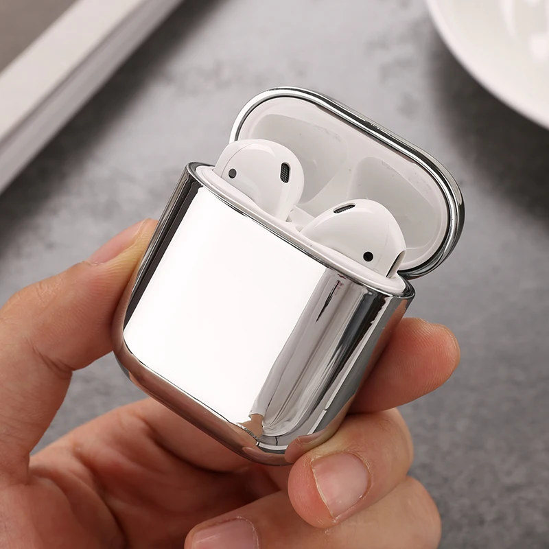Luxury Plating Case For Apple AirPods 1 Earphone Hard Cover For AirPods 2 Charging Box Wireless Bluetooth Headphone Accessories