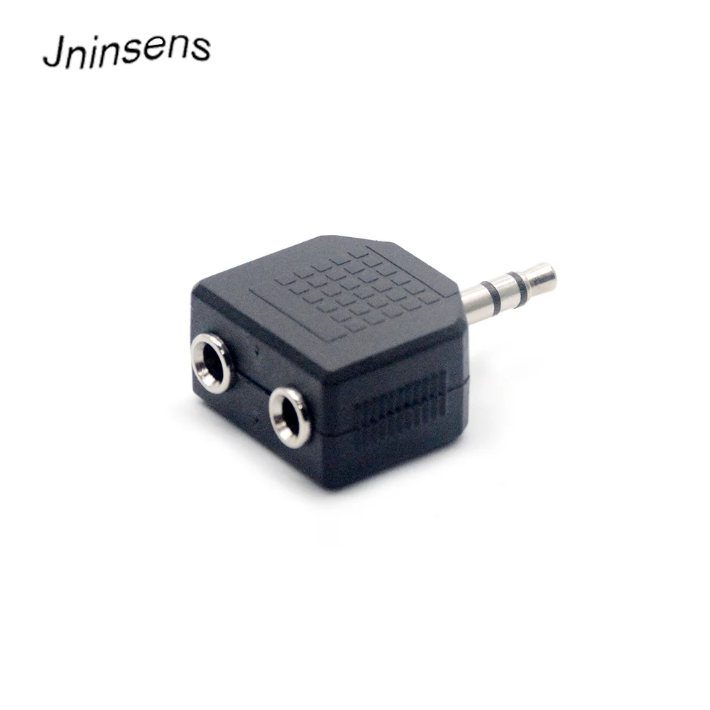 Jninsens Mini Stereo 3 5 мм аудио разъем штекер двойной Женский наушники Y сплиттер адаптер