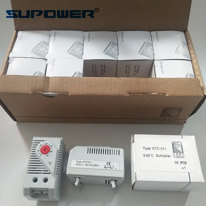 

10PCS/Lot KTO011 NC KTS011 Thermostat NO compact adjustable temperature controller thermostat (-10 to 50 degrees Celsius )