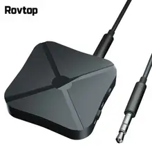 Rovtop 2 в 1 настоящий стерео Bluetooth 5,0 приемник передатчик Bluetooth беспроводной адаптер аудио с 3,5 мм AUX для домашнего ТВ MP3 ПК