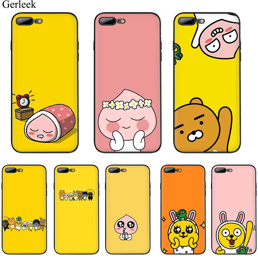 

Gerleek Cocoa Animal Mobile Phone CaseTPU Case for iPhone 7 8 6 6s Plus iPhone 11 Pro XR X XS Max 5 5s SE Shell