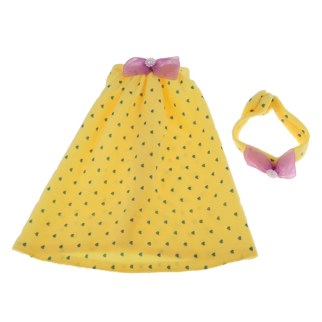 1/3 BJD Doll Clothes Casual Home Outfits - Off Shoulder Nightdress & Headband For Night Lolita BJD Girl Doll Dress-up Accessory