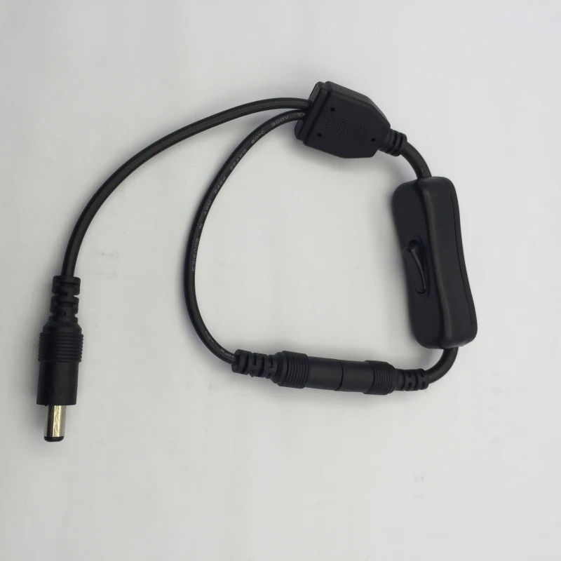 

10pcs 1 Female to 2 Male DC switch line cable Splitter Adapter Connector Line Switch Button