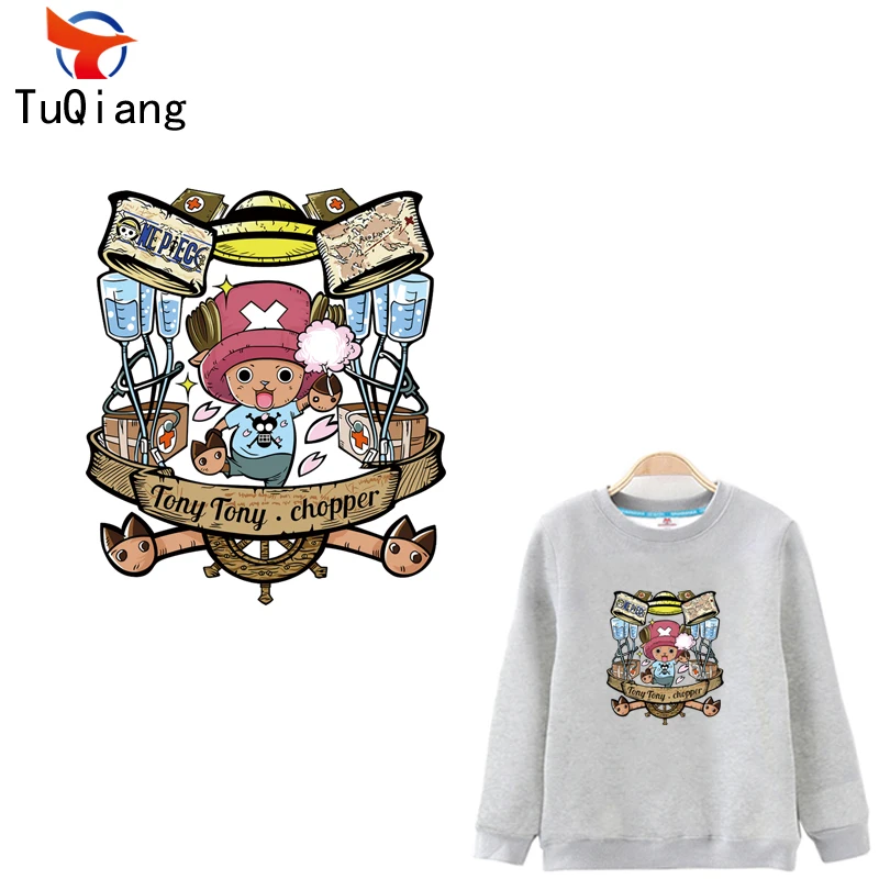 10pcs Doctor Tony Tony Chopper One Piece Iron On A Level Patches Heat 