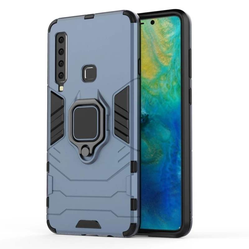 

HAWEEL PC + TPU Shockproof Protective Case for Galaxy A9(2018), with Magnetic Ring Holder