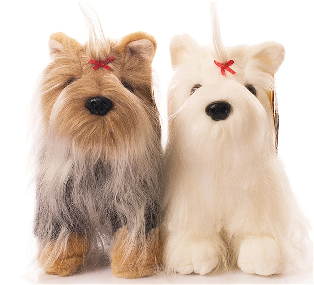 Yorkshire Terrier Dog Plush Toy Cute Dogs Animals Doll2