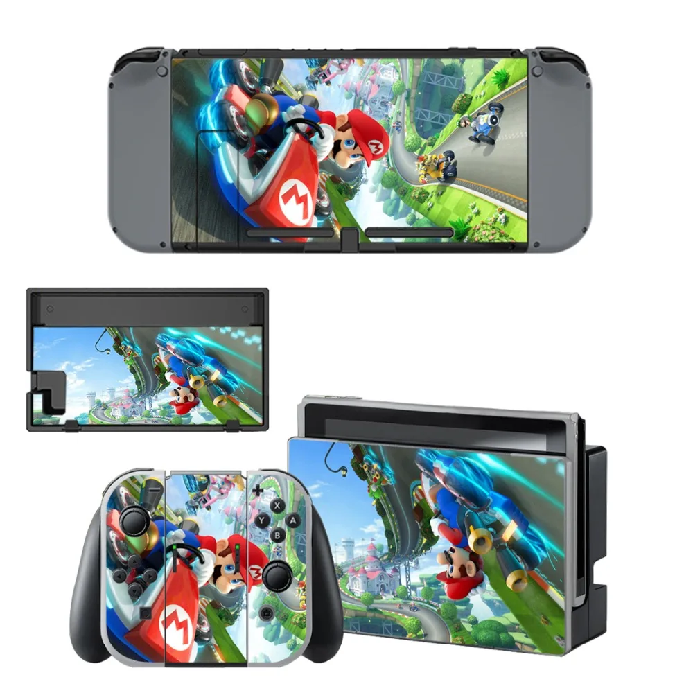 Для Super Mario Kart 8 наклейка протектор виниловая кожа Наклейка для Nintendo переключатель