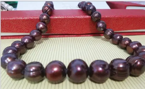

0002983 SOUTH SEA GENUINE BAROQUE CHOCOLATE PEARL NECKLACE