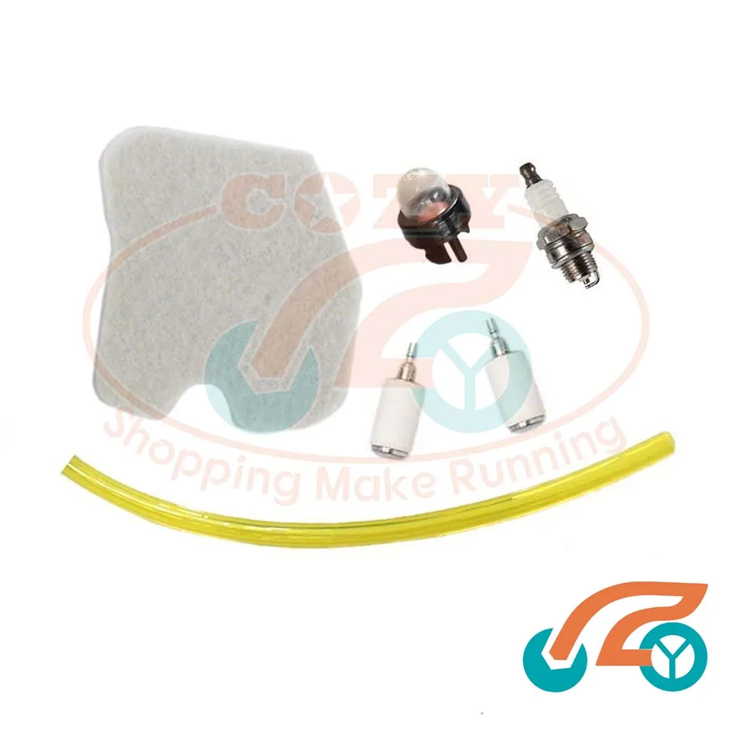 

Air Filter Fuel Line Fuel Filter Spark Plug Primer Bulb Tune Up Kit for Husqvarna Poulan 545061801 235 235E 240 240E Chainsaw