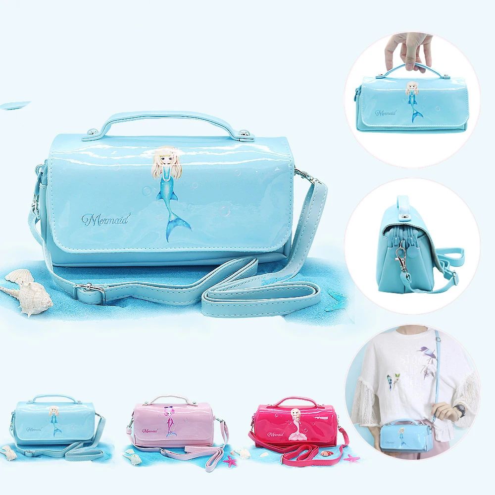 

Kawaii Mermaid Pencil Case Cute Princess Pencilcase Pen Box Bag Pouch for Girls Large Capacity Stationery School Supplies Gift