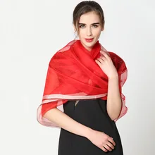 Luxury Women Fashion Natural Silk Scarf Shawl Female Pure Silk Scarves Wraps Thin models Shawls Long Beach Cover-ups 200*90cm