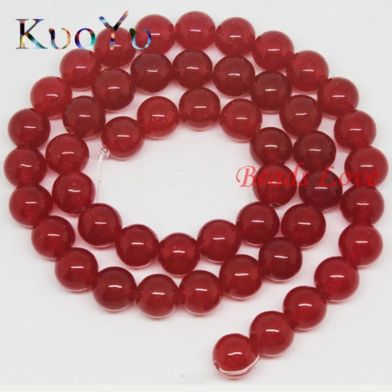 Buy Natural Red Jades Round Loose Stone Beads For