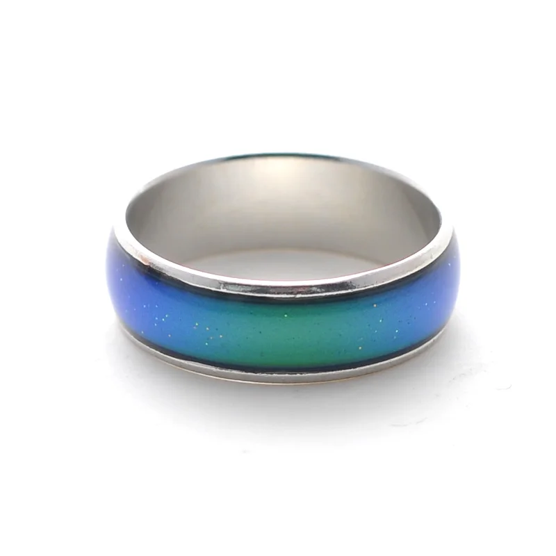 Hot sale Fine jewelry 6mm wide Mood rings classic temperature change