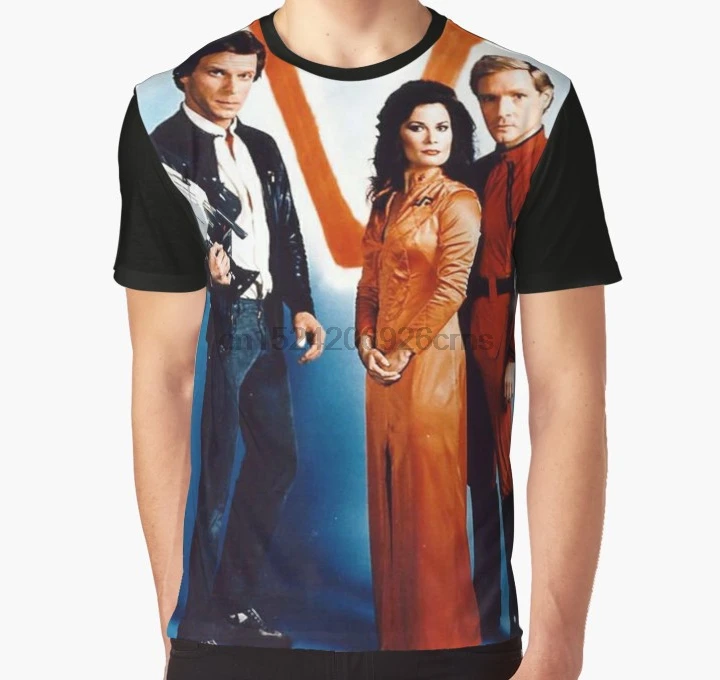 

All Over Print 3D Tshirt Men Funny T Shirt V the Visitor Triple Style! Full Print Big print Graphic T-Shirt