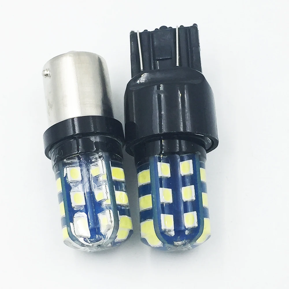 Автомобильные светодиодные лампы YSY S25T20 1156Ba15s 1157Bay15d 7440/7443 24SMD для универсальных