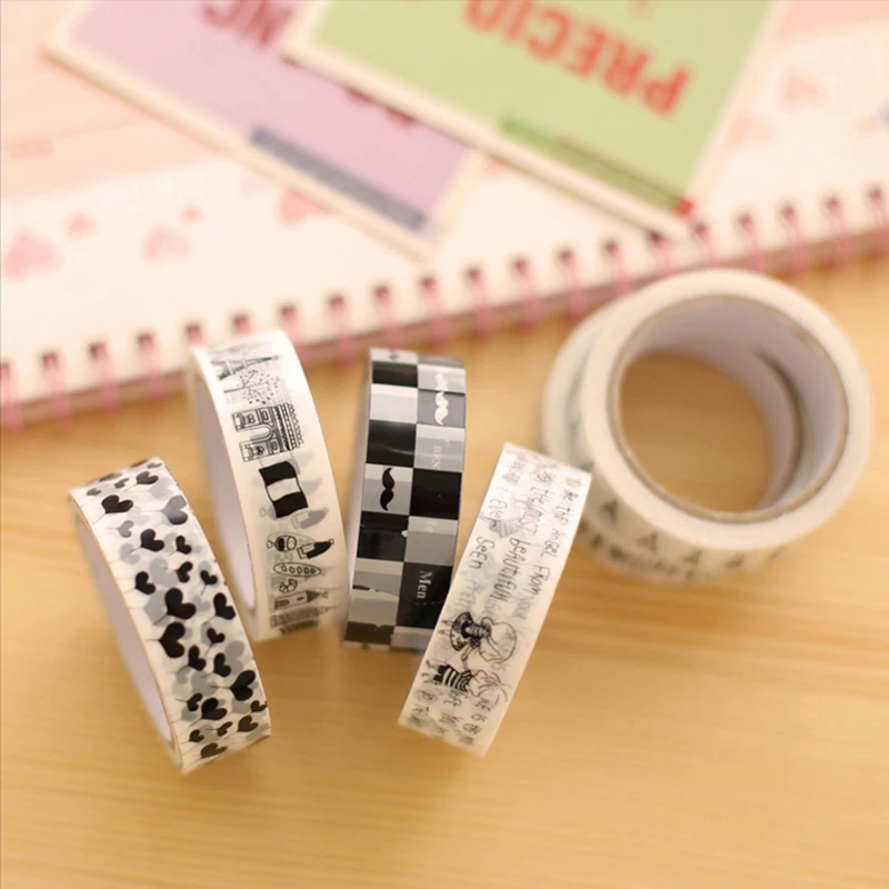 Cute Kawai Waterproof Tape Cartoon Adhesive Decorative Tape For Home Decoration Scrapbooking