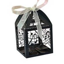 Горячая на заказ дизайнерская вырезанная лазером жемчужная бумага музыкальный подарок торт коробка для свадебного подарка